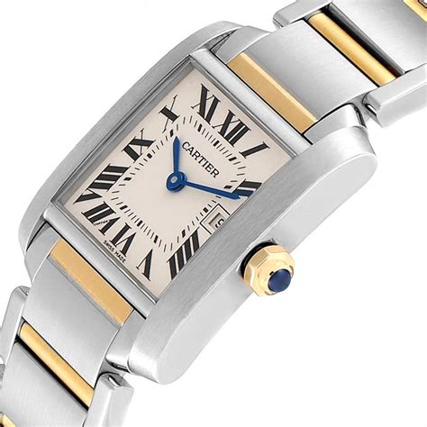 cartier french tank watch two tone price|cartier tank francaise chronograph.